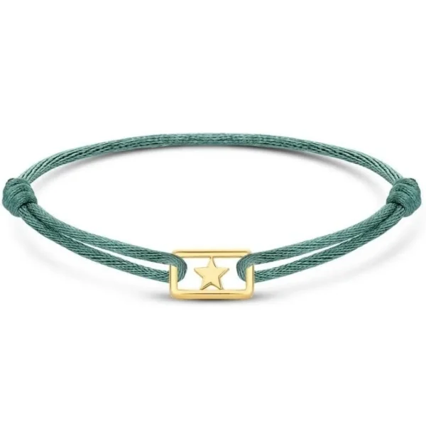 Minitials Één Unity Satijn Armband