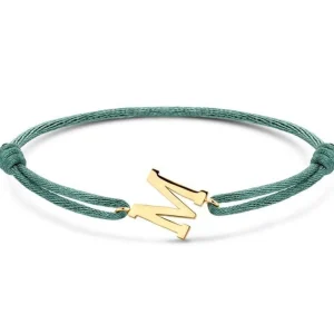 Minitials Oblique XL Satijnen Armband
