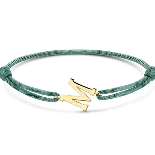 Minitials Oblique XL Satijnen Armband