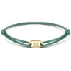 Minitials Ovale Één Signature Satijn Armband