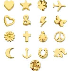 Minitials Pair Initial/Symbol Oorbellen