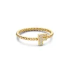 Minitials ring pave initialen