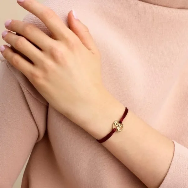 Minitials Ronde Drie Signature Satijnen Armband