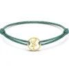 Minitials Ronde Twee Signature Satijn Armband