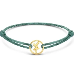 Minitials Ronde Twee Signature Satijn Armband
