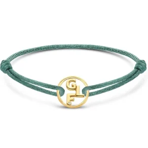 Minitials Ronde Twee Signature Één Blend Satijn Armband