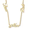 Minitials Scripted ketting drie namen