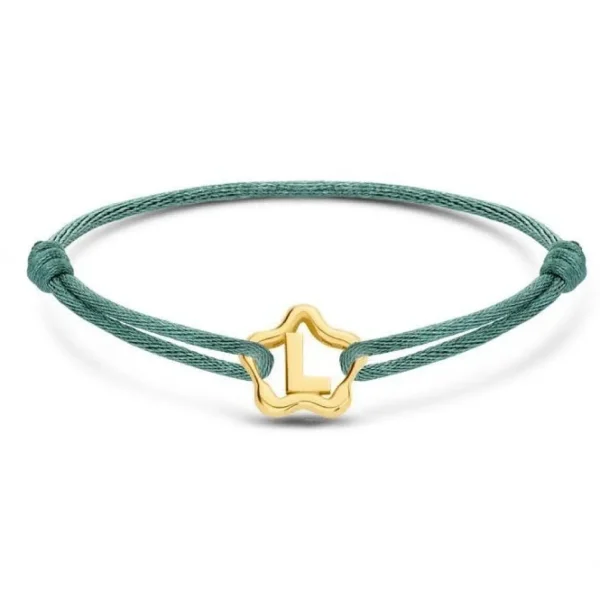 Minitials Starfish Satijn Armband