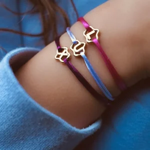 Minitials Starfish Satijn Armband