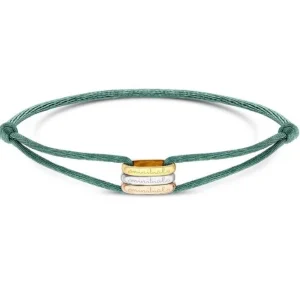 Minitials Tricolore Satijn Armband