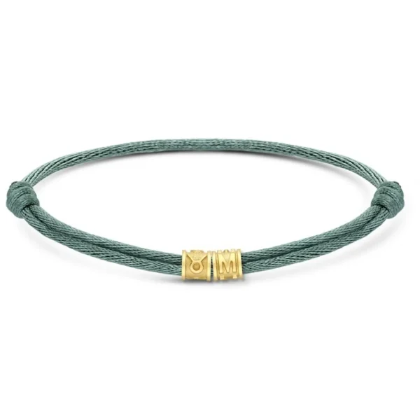 Minitials Twee Benji Satijn Armband