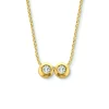 Minitials Twee Diamanten Ketting