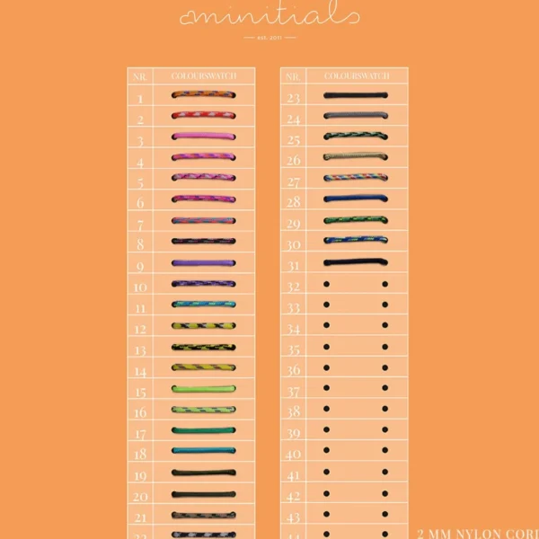Minitials Twee Unity Satijn Armband