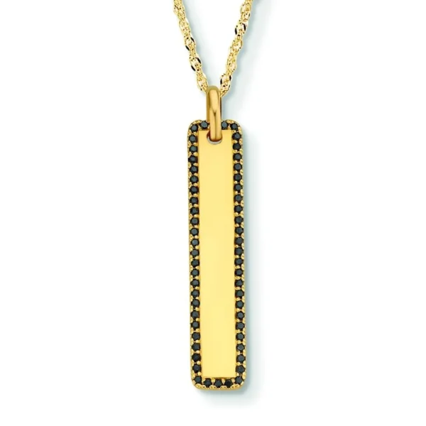 Minitials Vertical Diamanten Bedel