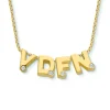 Minitials Vier Blend Ketting