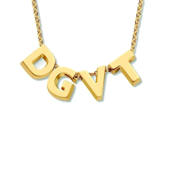 Minitials Vier Signature Ketting