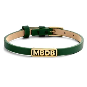 Minitials Vier Unity Leren Armband