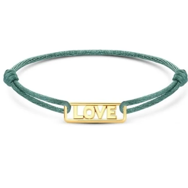 Minitials Vier Unity Satijn Armband