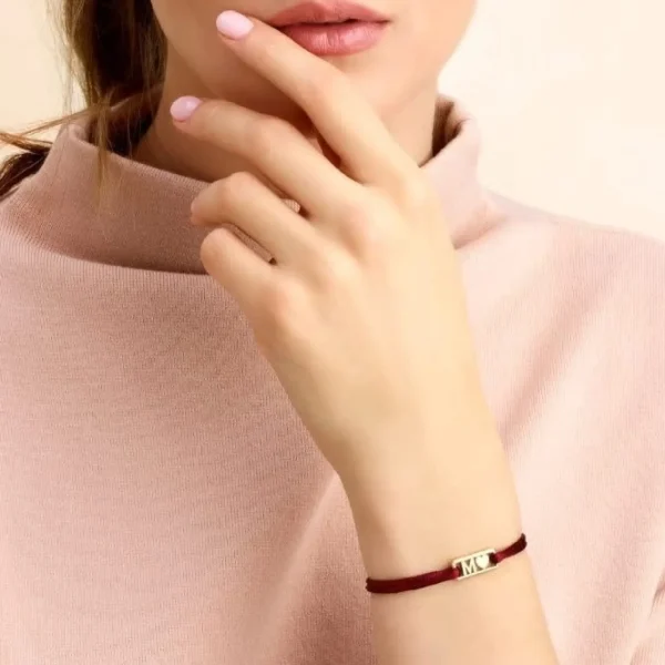 Minitials Vier Unity Satijn Armband