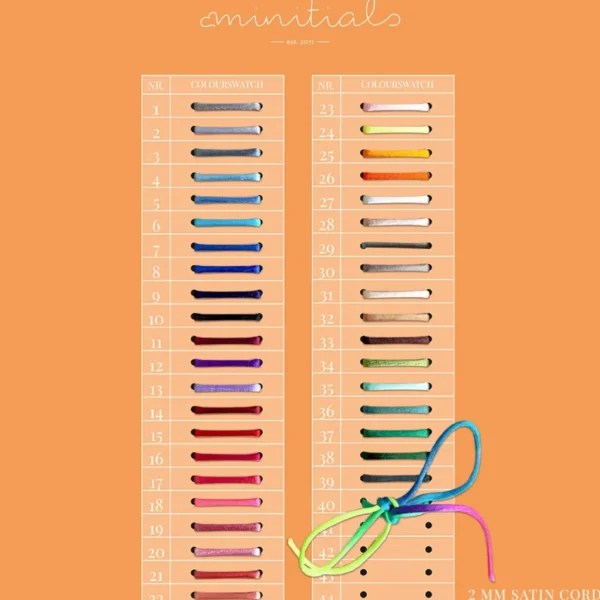 Minitials Vier Unity Satijn Armband