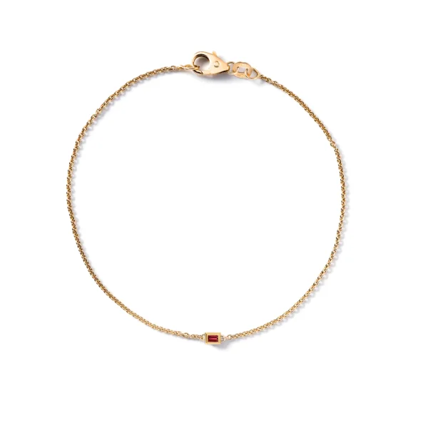 Miss Spring Armband Brilliantly Bezel Baquette Robijn