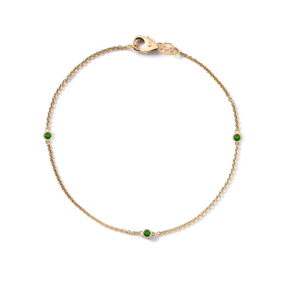Miss Spring Armband Button Multi 3 Smaragd