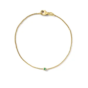 Miss Spring Button Armband Tsavorite