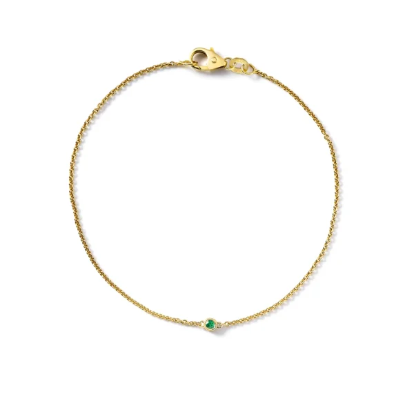 Miss Spring Button Armband Tsavorite