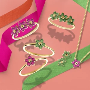 Miss Spring Collier In Full Bloom Hot Pink