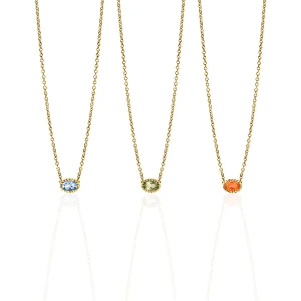 Miss Spring Collier Ma Petite Blauw Topaas MSC507-BT