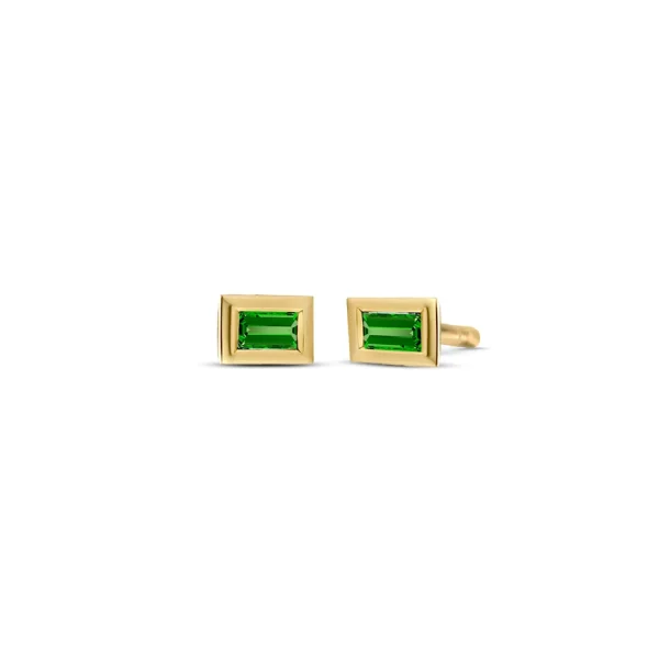 Miss Spring Oorknop Brilliantly Bezel Baquette Smaragd MSO613-SM