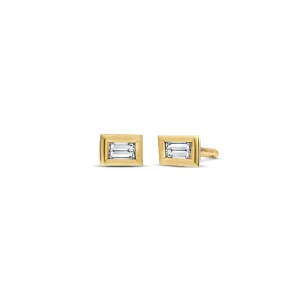 Miss Spring Oorknop Brilliantly Bezel Baquette Diamant MSO613-DI