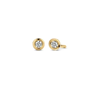 Miss Spring Oorknop Brilliantly Bezel Briljant Diamant MSO610-DI
