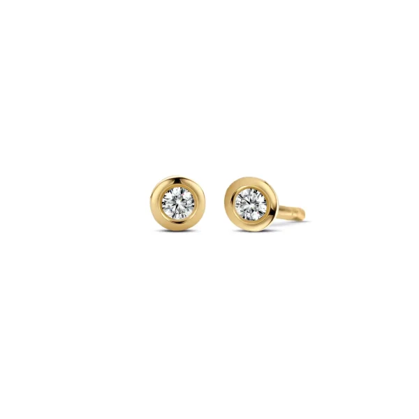 Miss Spring Oorknop Brilliantly Bezel Briljant Diamant MSO610-DI