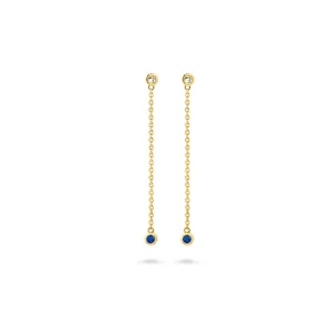 Miss Spring Oorknop Button Multi Saffier - Diamant