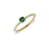 Miss Spring Ring Brilliantly Cushion Groene Toermalijn Diamant MSR713-GT-DI