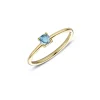 Miss Spring Ring Brilliantly Cushion Aquamarijn