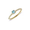Miss Spring Ring Brilliantly Cushion Aquamarijn Diamant MSR713-AQ-DI