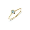 Miss Spring Ring Brilliantly Bezel Pear Aquamarijn MSR715AQ