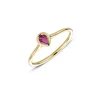 Miss Spring Ring Brilliantly Bezel Pear Roze Toermalijn MSR715RT