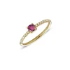 Miss Spring Ring Brilliantly Cushion Roze Toermalijn Diamant MSR713-RT-DI