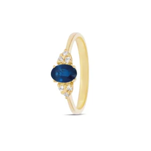 Miss Spring Ring Hannah Blauw Saffier MSR584-BS