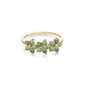 Miss Spring Ring In Full Bloom Leaf Green III MSR730LG3