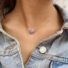 Morganne Bello Ketting Gold Clover Lavanda Jade