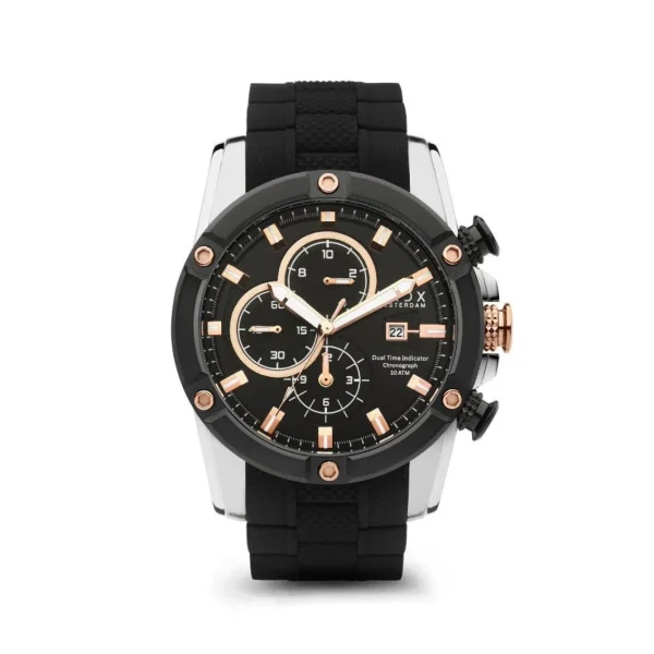 VNDX Horloge LS33047-01 Young Rebel Big Boy Zilver Zwart