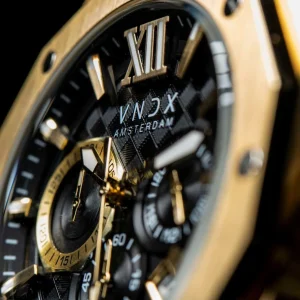 VNDX Horloge MD11885-01 Wise Man Staal Goud Zwart
