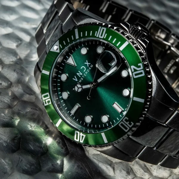 VNDX Horloge MS14750-17 AMS. LXRY. Staal Groen