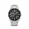 VNDX Horloge MS11885-01 Wise Man Staal Zwart Zilver