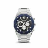 VNDX Horloge MS11885-03 Wise Man Staal Zilver Blauw