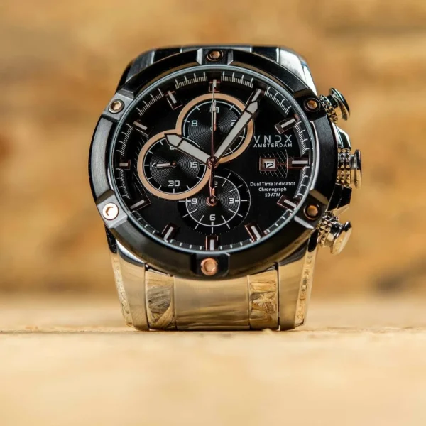 VNDX Horloge MS33047-01 Young Rebel Big Boy Staal Zilver Zwart